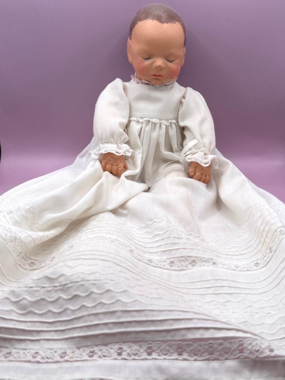 VINTAGE 1940s Effanbee “Babyette” Baby Doll in Christening Gown
